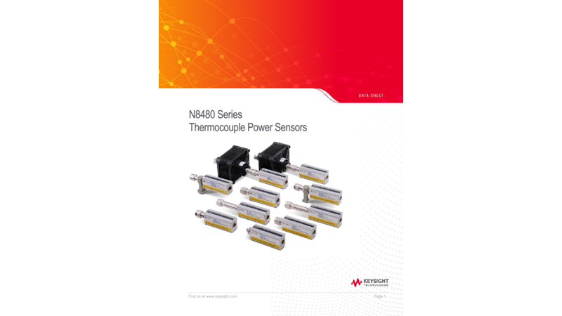 N8480 Series Thermocouple Power Sensors